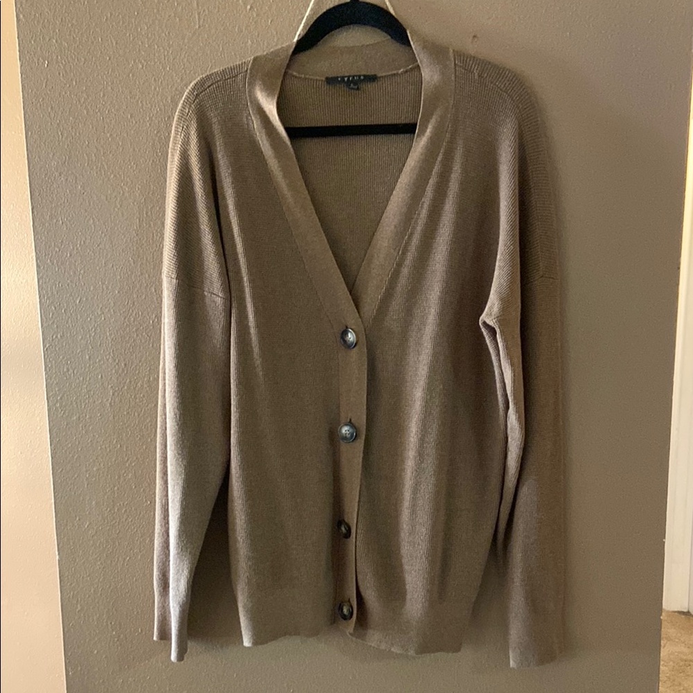 Cyrus Tan Button Up Cardigan